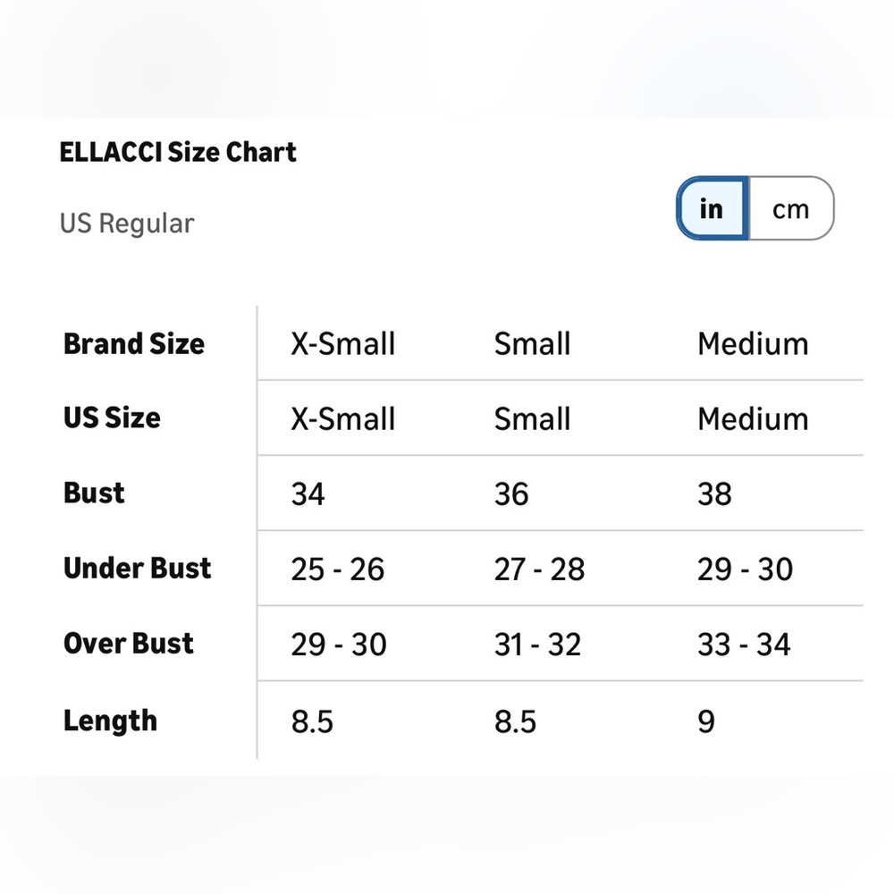 Ellacci Denim Nonslip Bustier Crop Top Corset Bra Detachable Straps XS/34B NWT - Picture 7 of 10